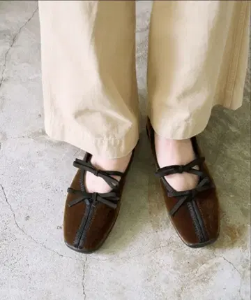 LE TALON L 더블 리본 발레리나