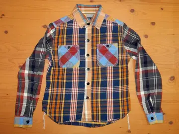 UNION 멀티 컬러 체크 셔츠 FREE