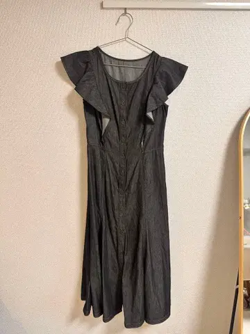 스트로베리 필드 데님 원피스 머메이드