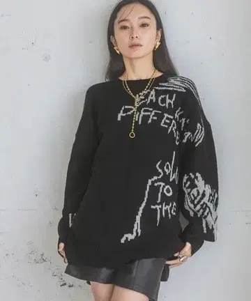 지나시스 그래픽 로고 풀오버