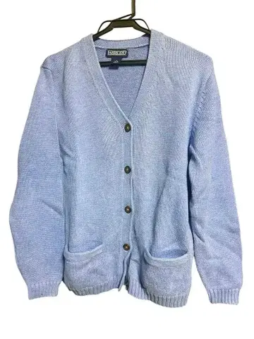 랜즈엔드 코튼 니트 가디건