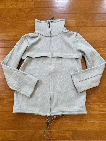 [ 올소뷰티비스트 ] 와플 집업 상의 얇은 소재 자켓