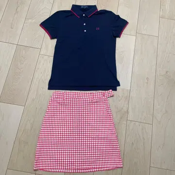 골프 여성 의류 피케 셔츠와 스커트 세트