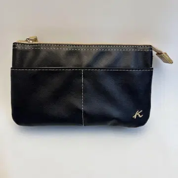 kitamura 키타무라 가죽 파우치 네이비