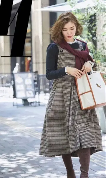 택 포함 새상품 SEVEN TEN 세븐텐 에이프런 원피스 XS