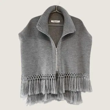 UJOH 그레이 터틀 니트 베스트