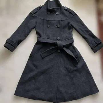 바디 드레싱 디럭스 다크 그레이 롱 코트 사이즈 M