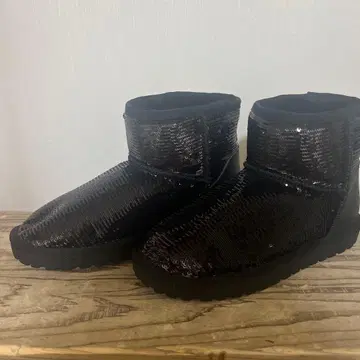 스팽글 어그 부츠