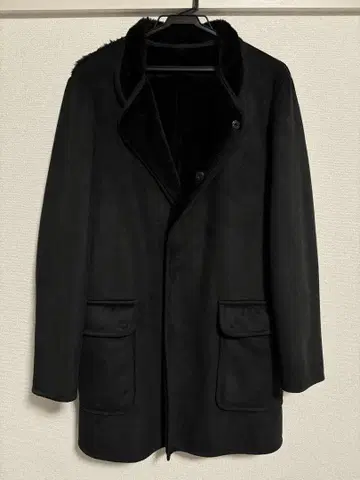 [ 새상품급 ] EMPORIO ARMANI 블랙 체스터 코트