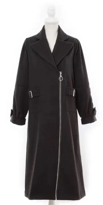 Dear my love 프론트 지퍼 레이스업 체스터 코트 지뢰계