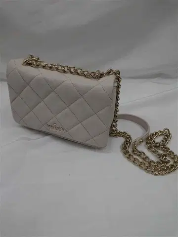 케이트 스페이드 퀼팅 체인 숄더백 베이지 계열 가죽
