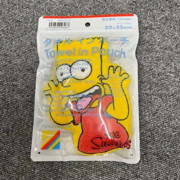 [ 24시간 이내 발송 ] 심슨 타월 인 파우치 훼미리마트 미개봉 새상품