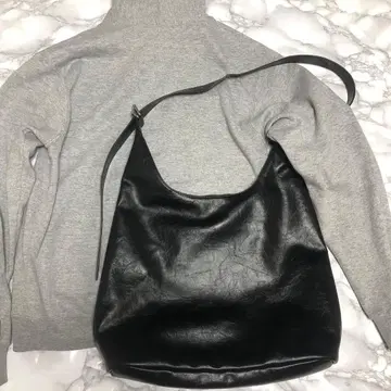 y2k one shoulder bag black