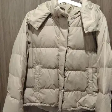 OPAQUE.CLIP 베이지 다운 자켓