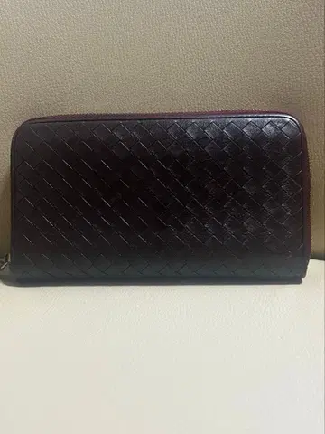 츠치야 가방 니팅 장지갑 브라운