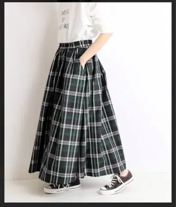 SLOBE IENA 타프타 랜덤 턱 스커트 38