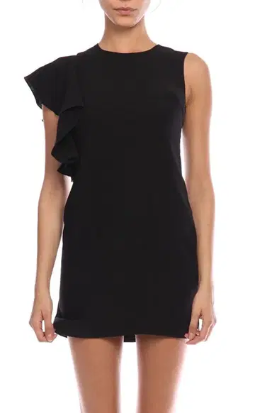 Elizabeth and James 비대칭 미니 드레스 블랙 중고