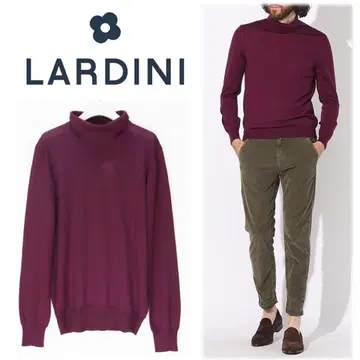 [ 라르디니 ] 새상품 울100% 터틀넥 니트 스웨터 48(L)