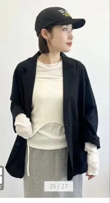 CITEN 라이트 테일러드 자켓 블랙 프리 사이즈