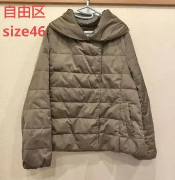 자유구 새틴타프타 다운 자켓 46 카키