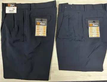 미착용 XEBEC 12200 남성용 슬랙스 94 사이즈 네이비 컬러 2개
