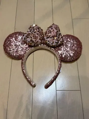 미키 모양 스팽글 머리띠