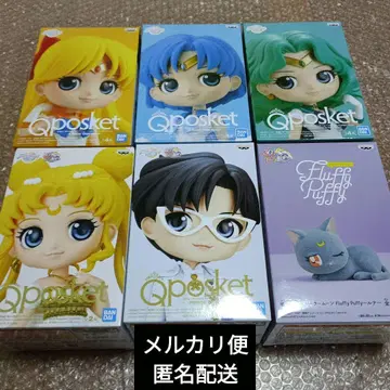 세일러문 Qposket 플러피 퍼피 피규어 6종 세트