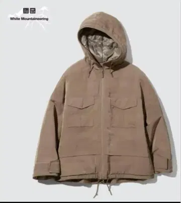UNIQLO 화이트 마운티니어링 다운 파카