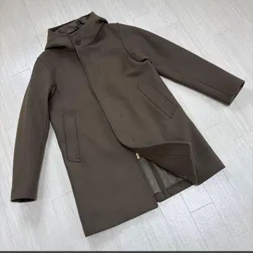 EDIFICE 에디피스 남성용 후디 울 코트 더블 지퍼