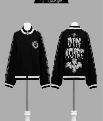 DimMoire 니트 저리 상의 / Black