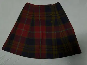 [ 새상품급 ] 타탄샵 요크의 랩 스커트(중고)