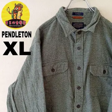 USA 구제 의류 PENDLETON 플란넬 셔츠 XL 그린