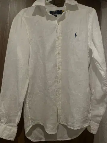 랄프 로렌 린넨 셔츠 화이트 여성용 무료배송 당일 발송