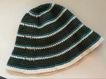 BEAUTY&YOUTH 버킷햇 그린 블루 화이트 스트라이프