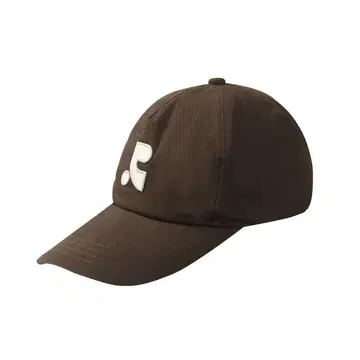 Rest&recreation 브라운 로고 야구 모자
