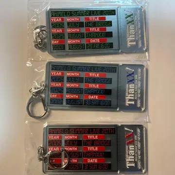 애니서머 2025 티켓풍 각일 한정판 키링 3세트