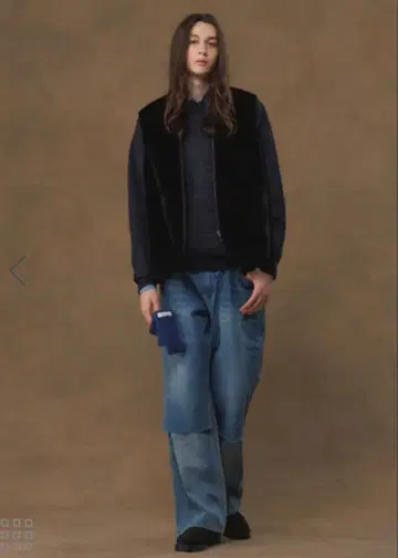 바버 ADAM ET ROPE 별주 퍼 라이너 베스트 V넥