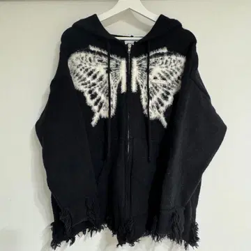 ZBCR/STUDIOS 버터플라이 후드티 L 사이즈 블랙