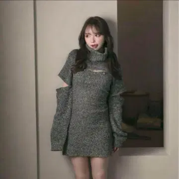 andmarry 시에나 니트 미니 드레스 원피스