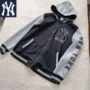 양키스 후드티 바시티 자켓 자수 와펜 후드 탈부착 가능 XL
