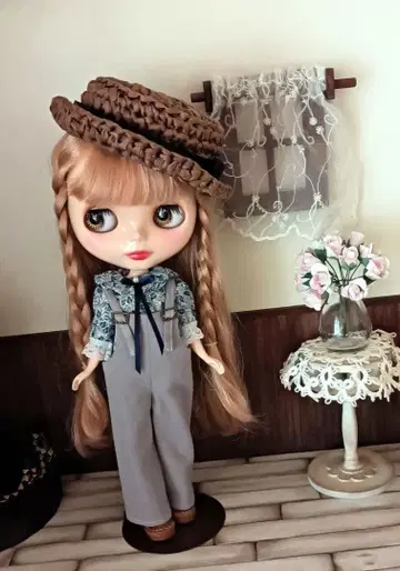 브라이스 의류 오버롤&블라우스 셋업