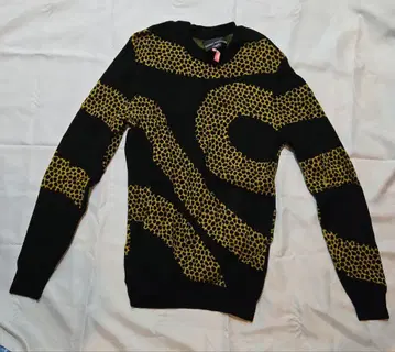 DOUBLE RAINBOUU 더블 레인보우 총무늬 니트 M 사이즈