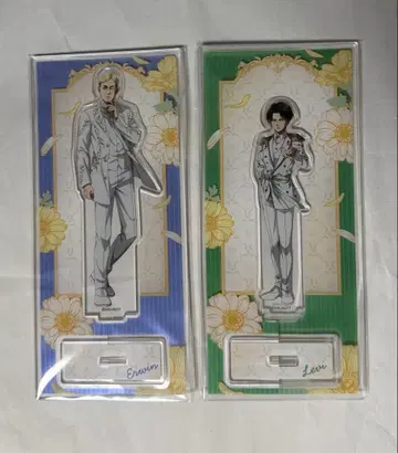 새상품 진격의 거인 x 에스크 리 엘르 엘빈 리바이 아크릴 스탠드 세트