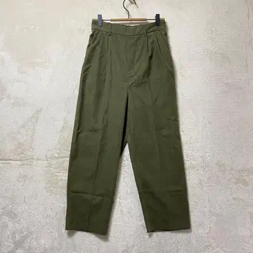 as know as/와이드 팬츠/허리밴딩 가을/겨울 모스그린