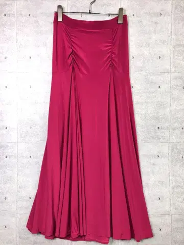 ICHIOKU 사교 댄스 의상 하이웨스트 롱 개더 플레어 스커트