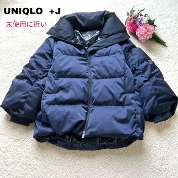 [ 컨디션 최상 ] 유니클로 x 질 샌더 +J 다운 자켓 네이비 두툼함