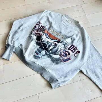 77Circa 도킹 리메이크 맨투맨 그레이