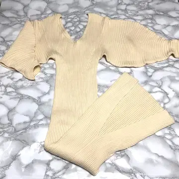 eimy istoire 니트 원피스 옐로우 컬러 프리 사이즈