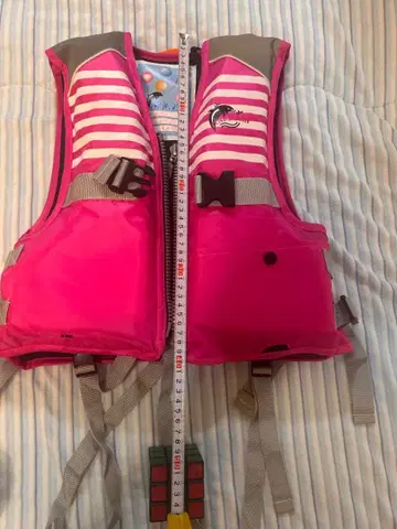 핑크 스트라이프 구명 조끼 어린이용