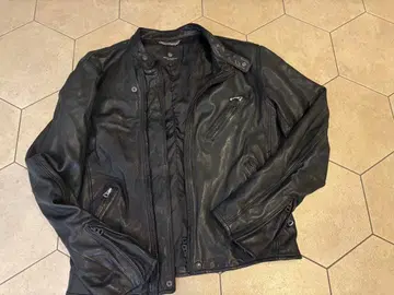 BEAUTY & YOUTH 블랙 가죽 자켓 M